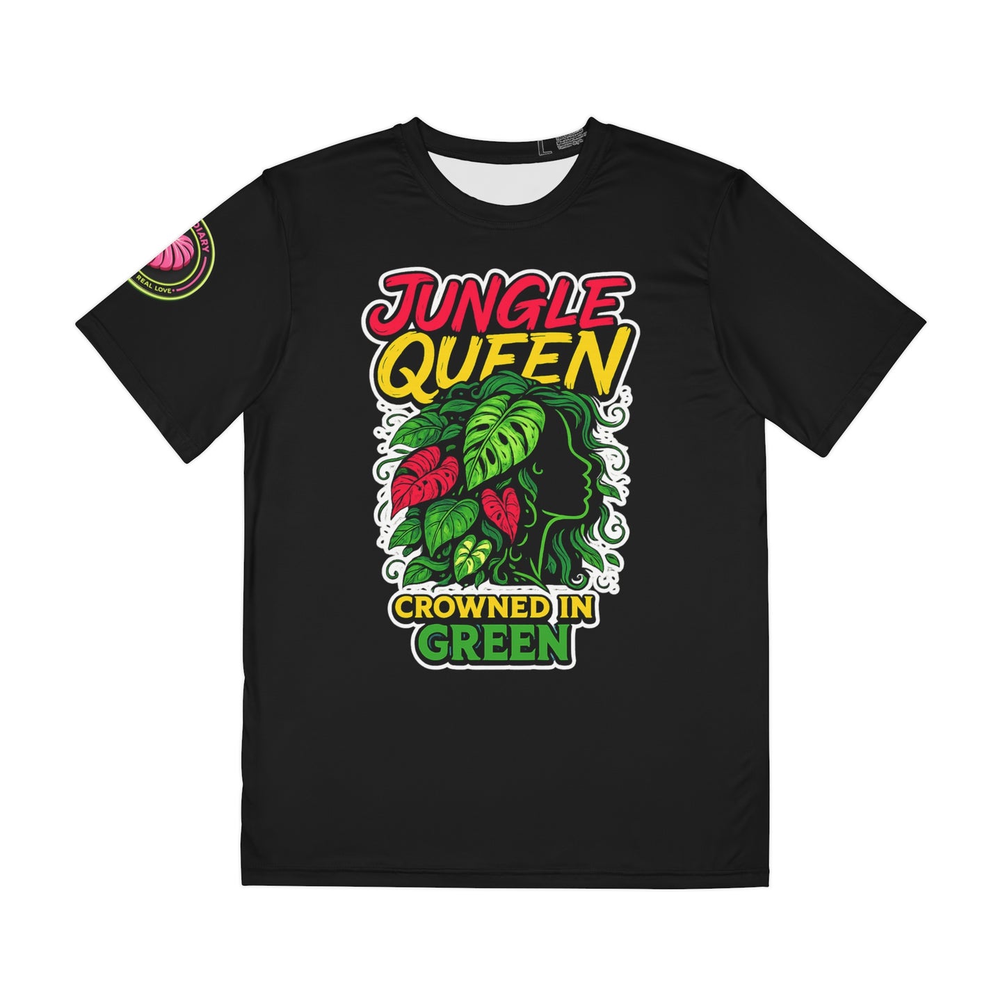 Jungle Queen Plant Lover Tee — Crowned Silhouette Tropical Graphic